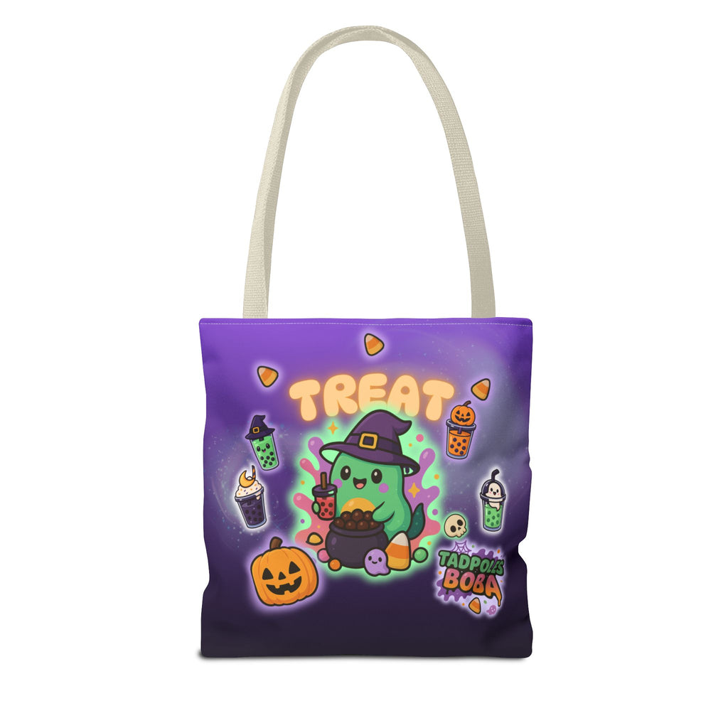 Whimsical Halloween Tote Bag, Cute Trick or Treat Bag, Kawaii Halloween Style, Fun Eco-Friendly Shopping Bag, Ideal for Parties and Gift