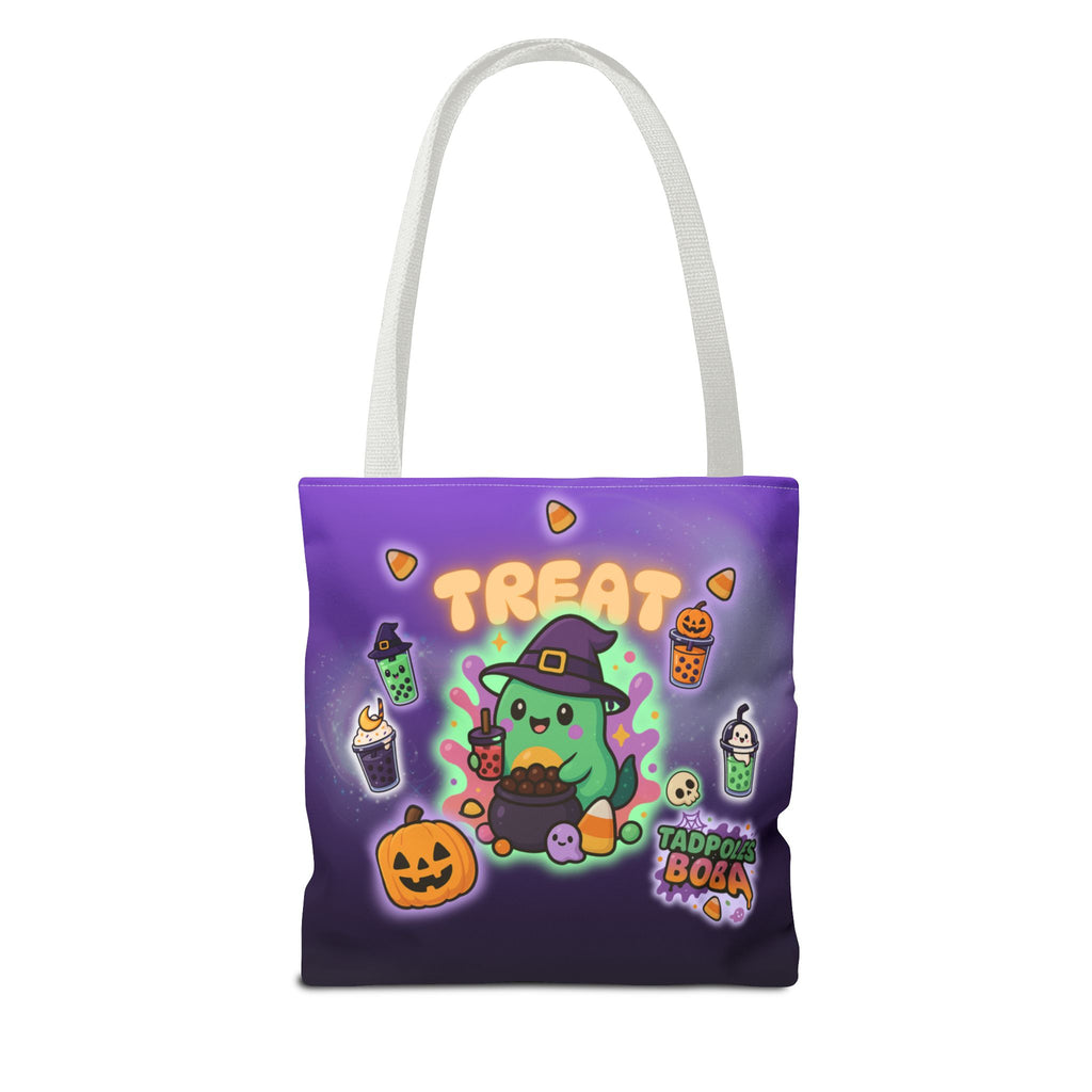 Whimsical Halloween Tote Bag, Cute Trick or Treat Bag, Kawaii Halloween Style, Fun Eco-Friendly Shopping Bag, Ideal for Parties and Gift