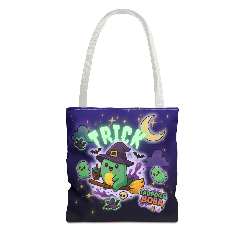 Whimsical Halloween Tote Bag, Cute Trick or Treat Bag, Kawaii Halloween Style, Fun Eco-Friendly Shopping Bag, Ideal for Parties and Gift