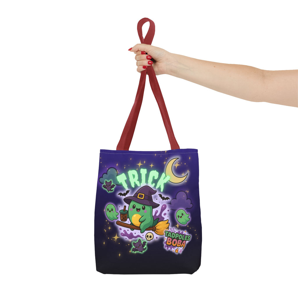 Whimsical Halloween Tote Bag, Cute Trick or Treat Bag, Kawaii Halloween Style, Fun Eco-Friendly Shopping Bag, Ideal for Parties and Gift