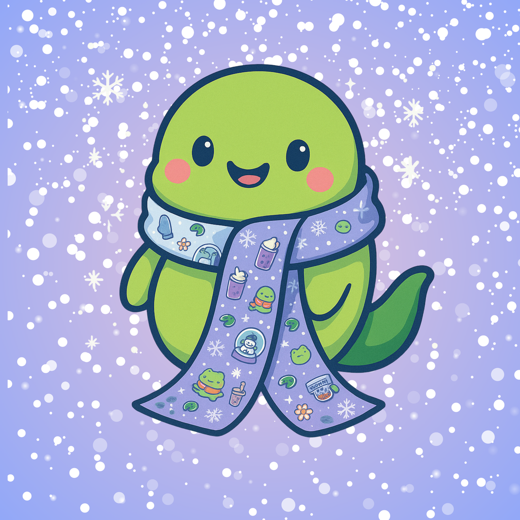 Snow Globe Season Scarf🧣🐸
