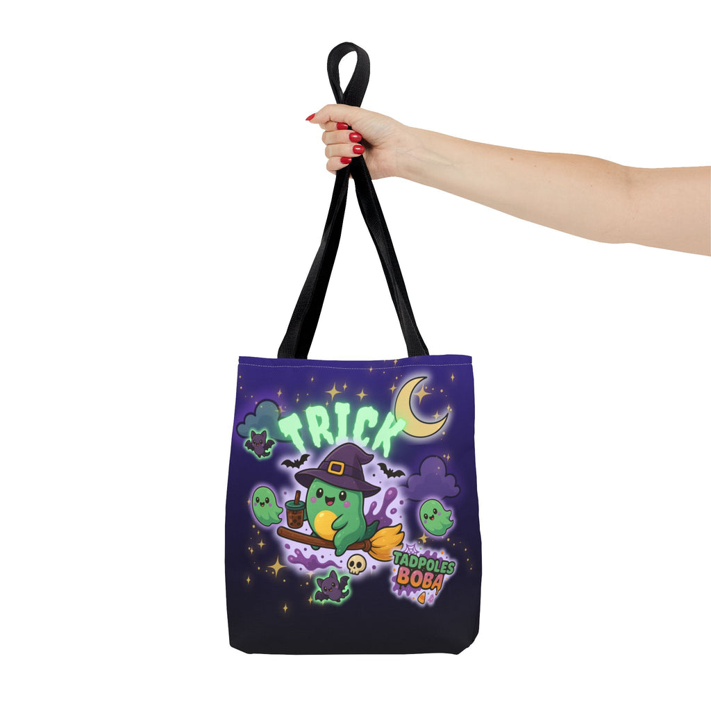 Whimsical Halloween Tote Bag, Cute Trick or Treat Bag, Kawaii Halloween Style, Fun Eco-Friendly Shopping Bag, Ideal for Parties and Gift