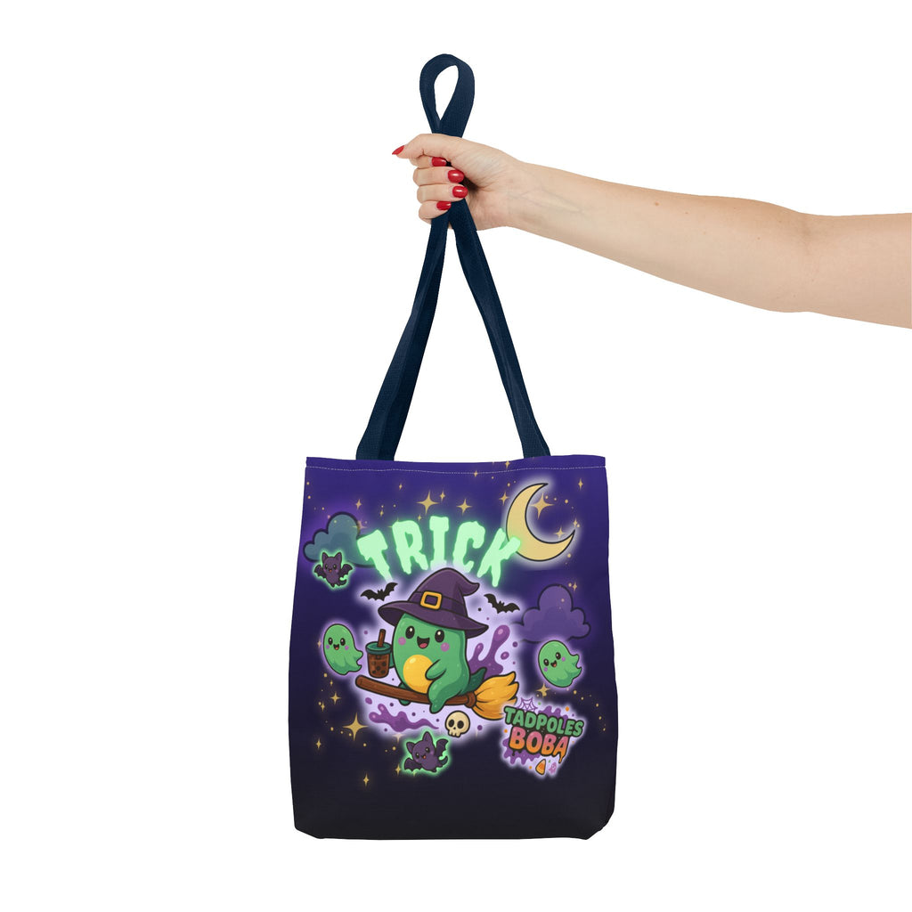 Whimsical Halloween Tote Bag, Cute Trick or Treat Bag, Kawaii Halloween Style, Fun Eco-Friendly Shopping Bag, Ideal for Parties and Gift
