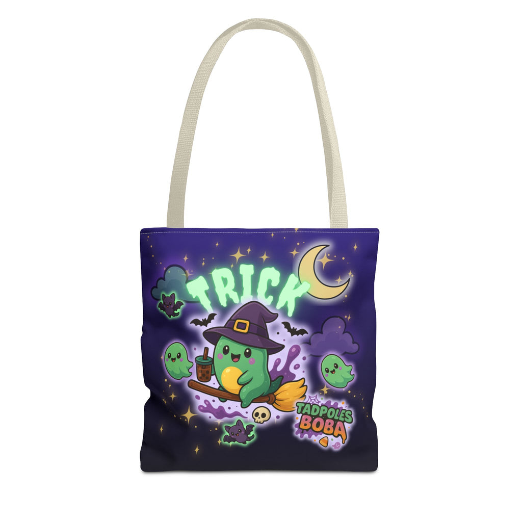Whimsical Halloween Tote Bag, Cute Trick or Treat Bag, Kawaii Halloween Style, Fun Eco-Friendly Shopping Bag, Ideal for Parties and Gift