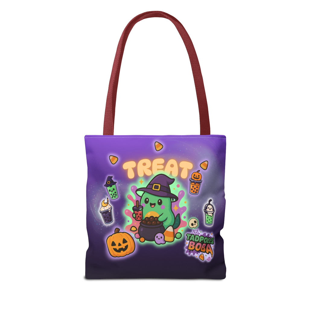 Whimsical Halloween Tote Bag, Cute Trick or Treat Bag, Kawaii Halloween Style, Fun Eco-Friendly Shopping Bag, Ideal for Parties and Gift