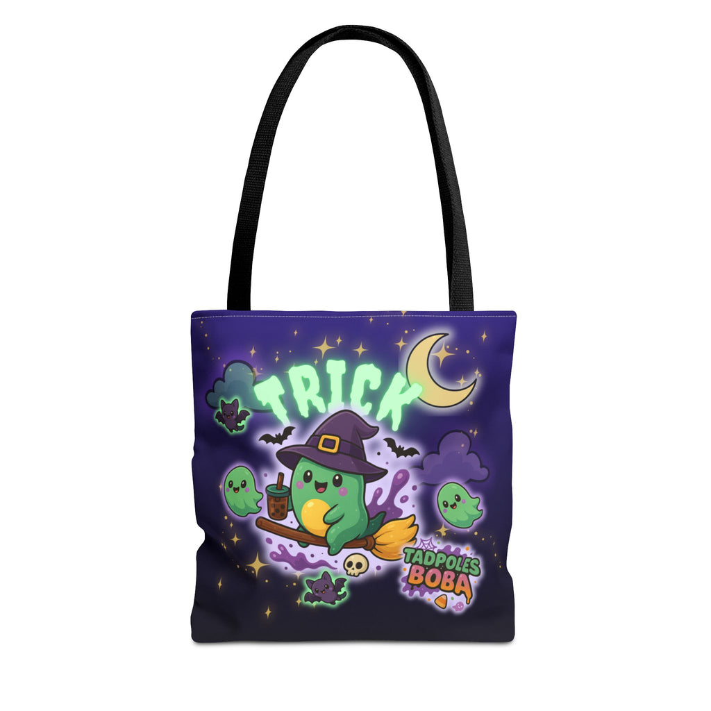 Whimsical Halloween Tote Bag, Cute Trick or Treat Bag, Kawaii Halloween Style, Fun Eco-Friendly Shopping Bag, Ideal for Parties and Gift